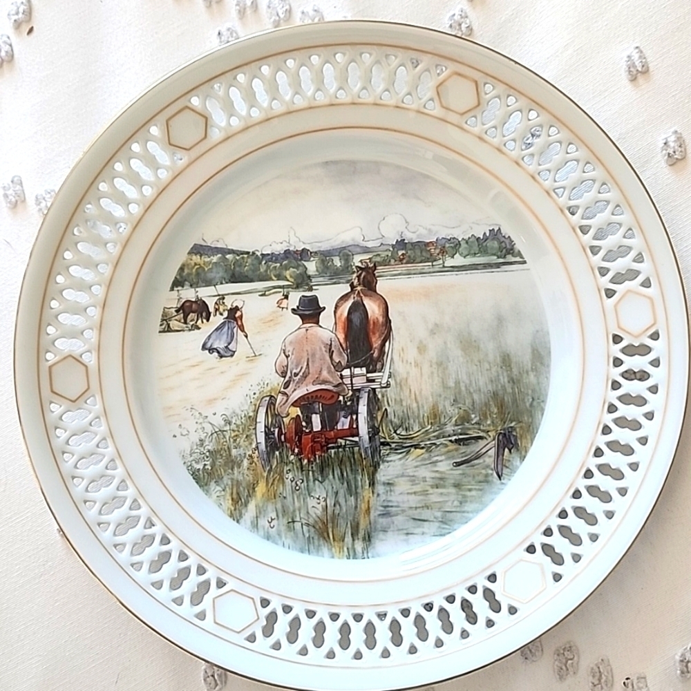 Denmark/ Danish Carl Larsson Plate Collection "The Harvest" limited edition!